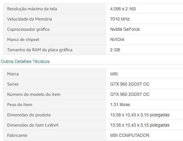 NVIDIA MSI GTX 960 OC