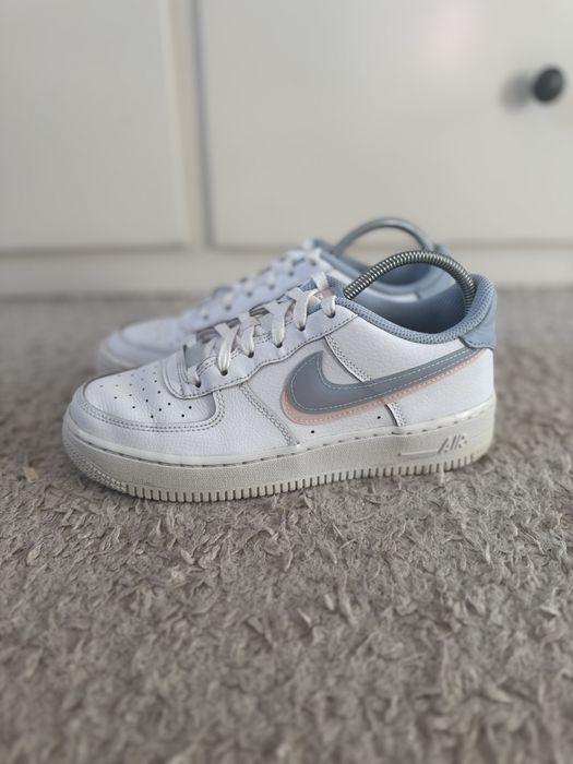 Buty sportowe trampki Nike Air Force 1 low Double Swoosh Light Blue