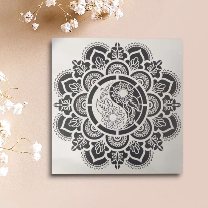 Szablon ,mandali,  malarski, DIY, scrapbookingu, tynk ozdobny Nr K38