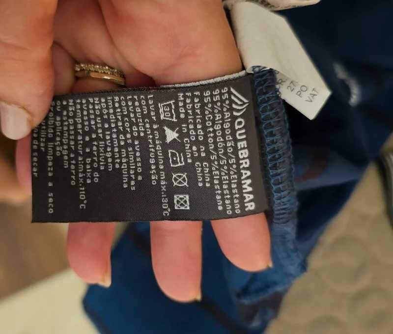 Camisola manga comprida gola larga em V
