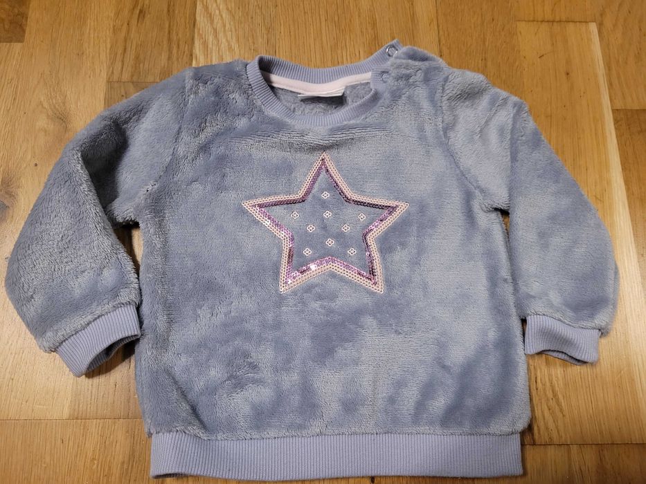 Zestaw: 2 szt bluzy, 1 szt. sweterek dla dziewczynki roz.80