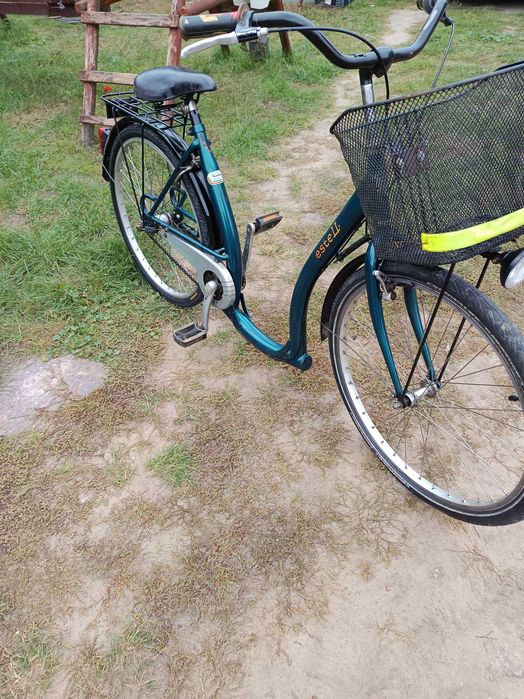 rower łabędź niskie wsiadanie koło 26 przerzutki koszyk przód