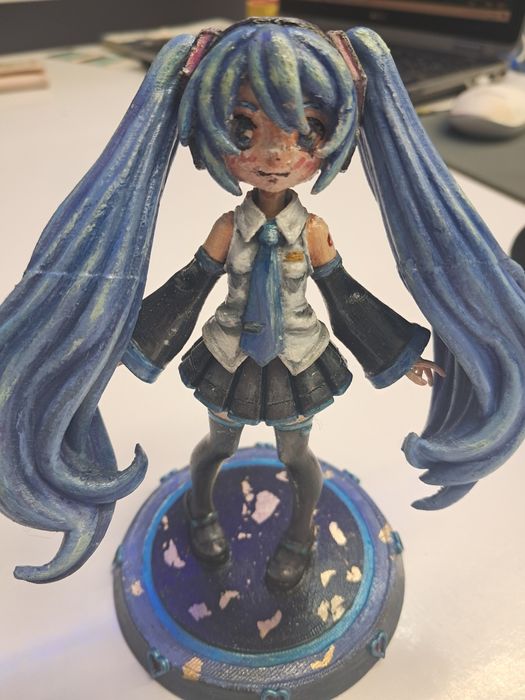 Фігурка Хапуна Міку 3д принтер, ручна робота Hatsune Miku anime