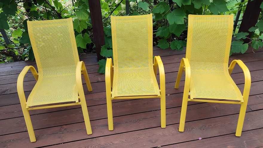 Krzesełka metalowe ogrodowe-tarasowe dla dzieci