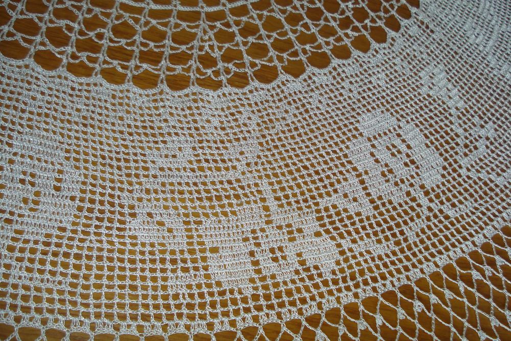 Piękny obrus owal szydełko 185x200