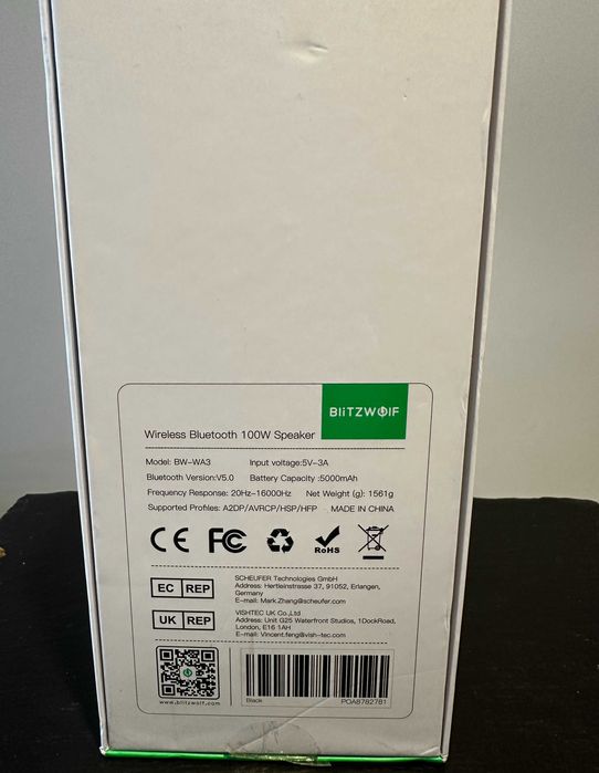 BlitzWolf Bw-Wa3 Głośnik 100w