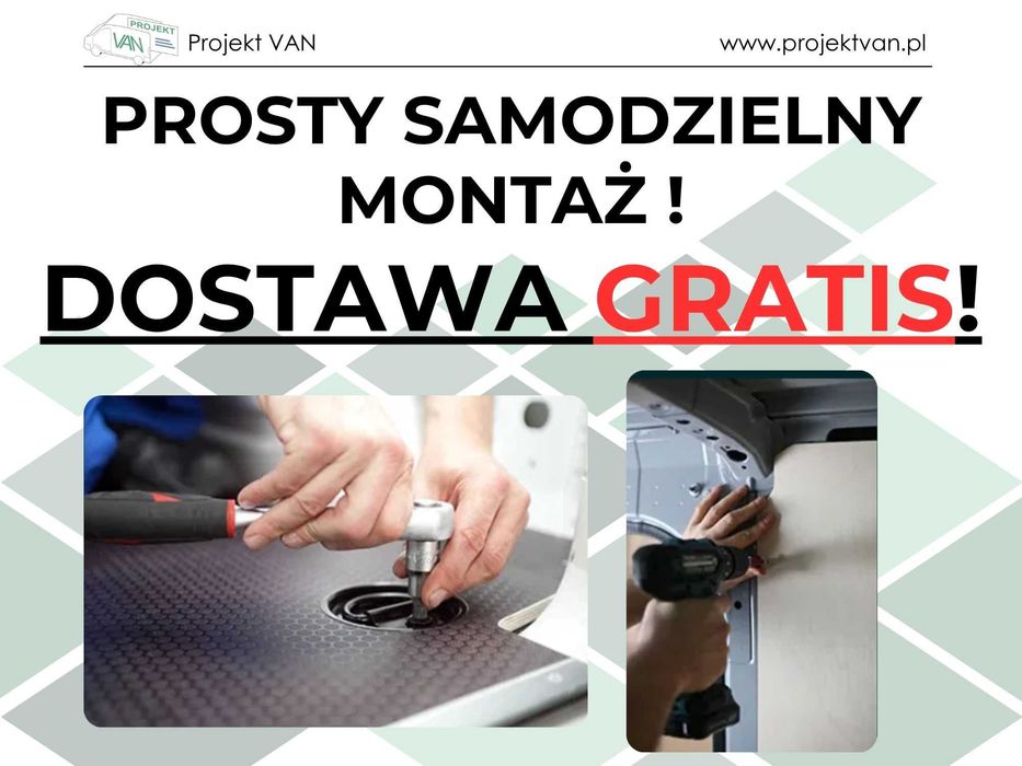 Zabudowa Busa Mercedes Sprinter W907 L3H2 | Podłoga 9mm Brąz | Dostawa Gratis