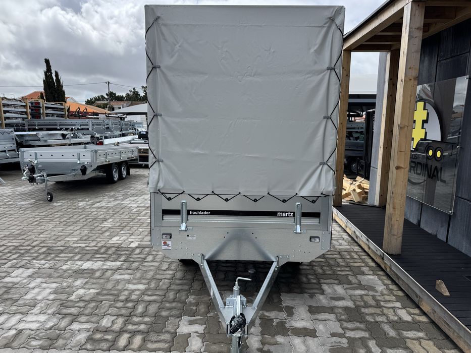 Atrelado MARTZ HOCHLADER 250/2 + lona de cobertura. NOVO
