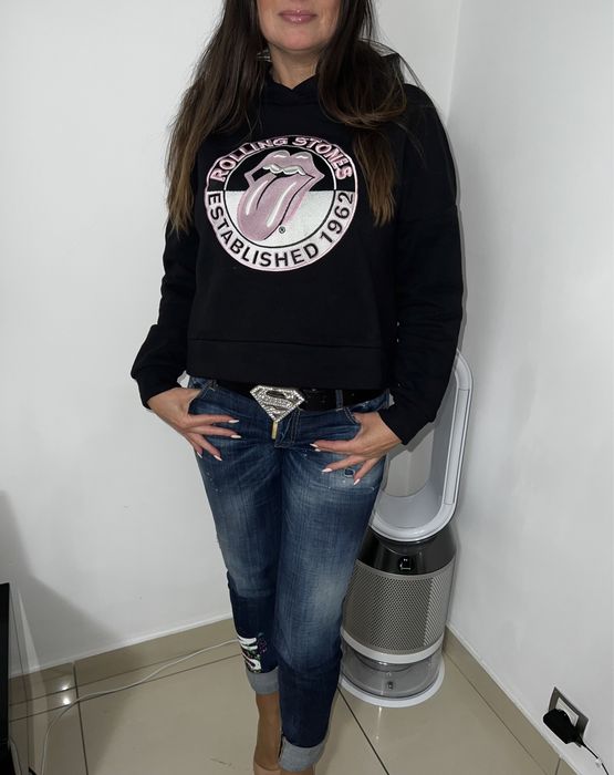 Bizuu, bluza z kapturem, the Rolling Stones roz S