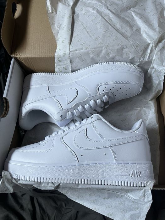 Nike Air Force 1 Low ALL White  з натурьа ної шкіри Нові