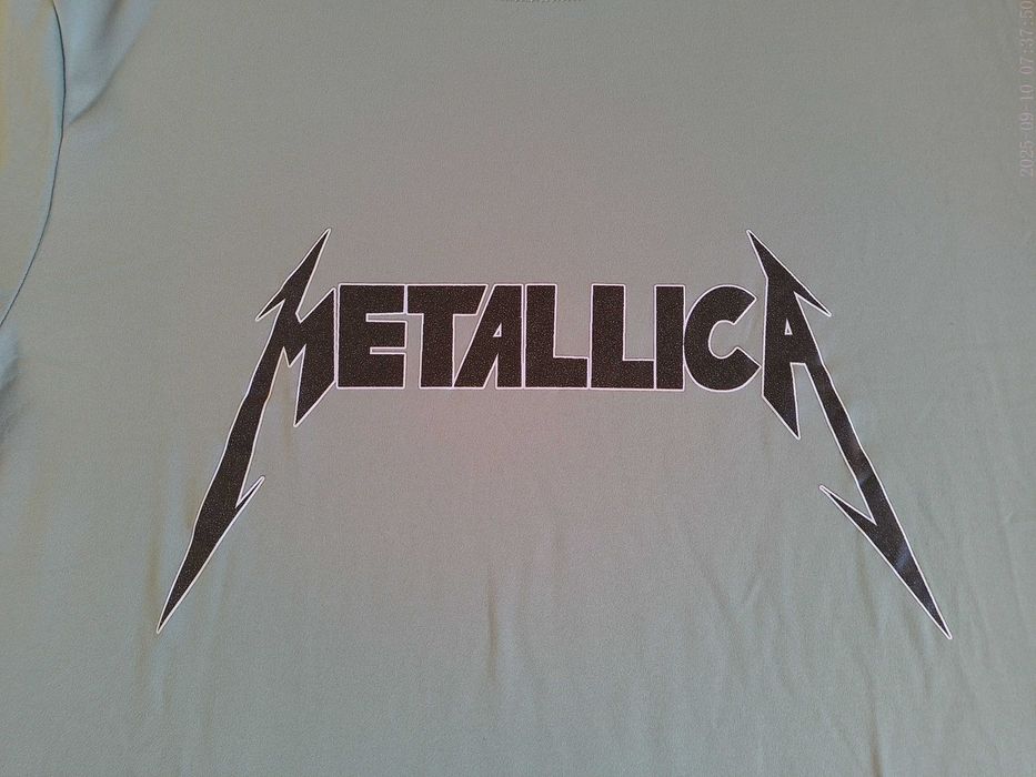 Футболка с принтом металлика metallica размер s-m