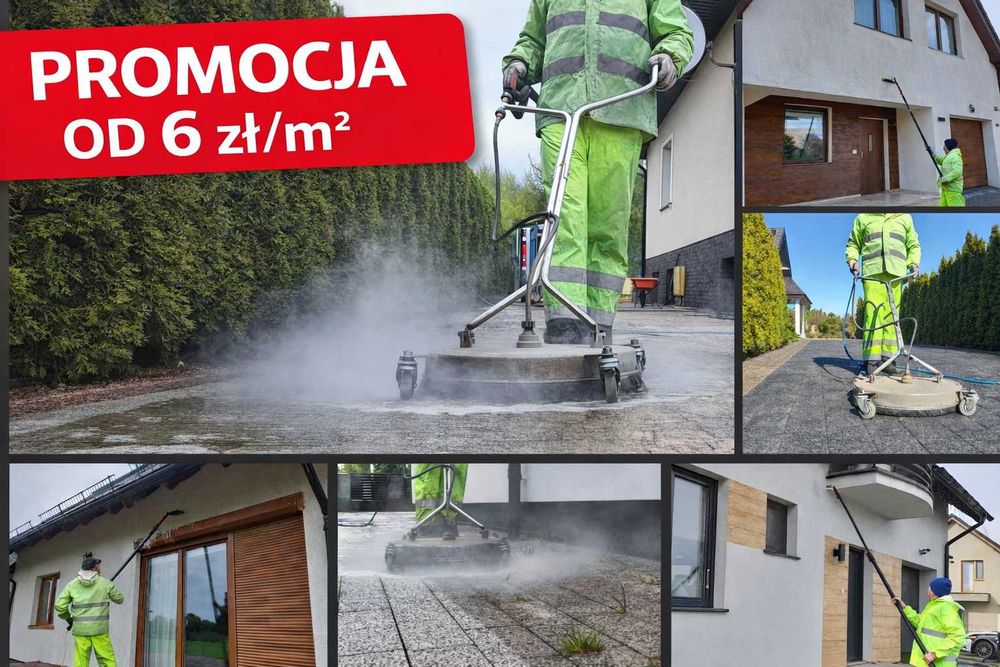 Mycie kostki brukowej elewacji od 6zł/m² – Banino | SOFTWASH