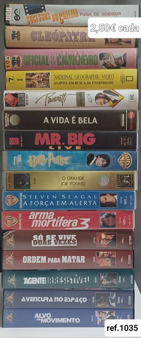 123 Cassetes de vídeo VHS (1)
