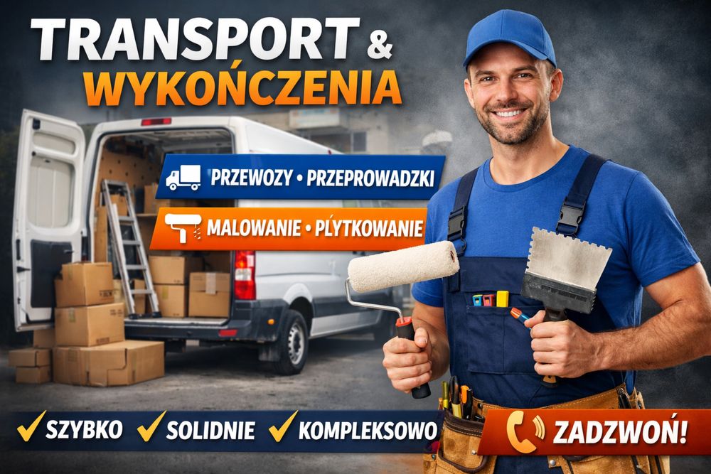 transport + prace wykończeniowe – solidnie i na czas!