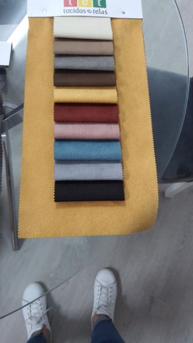 Cama Madeira Carvalho C/ estofo 023+ Colchão e Estrado Novo