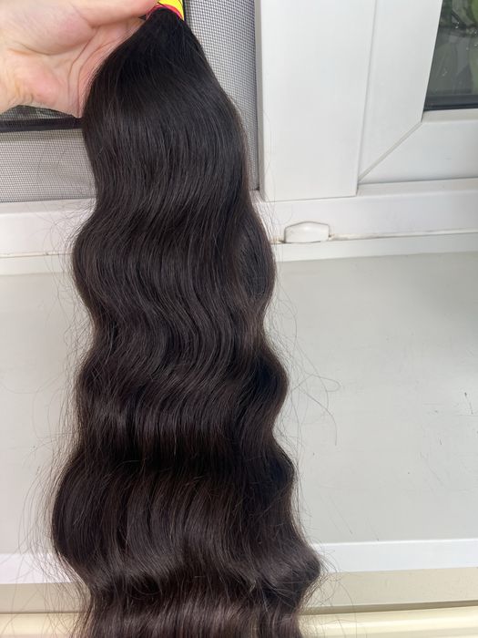 Wlosy dziewicze falowane  55 cm