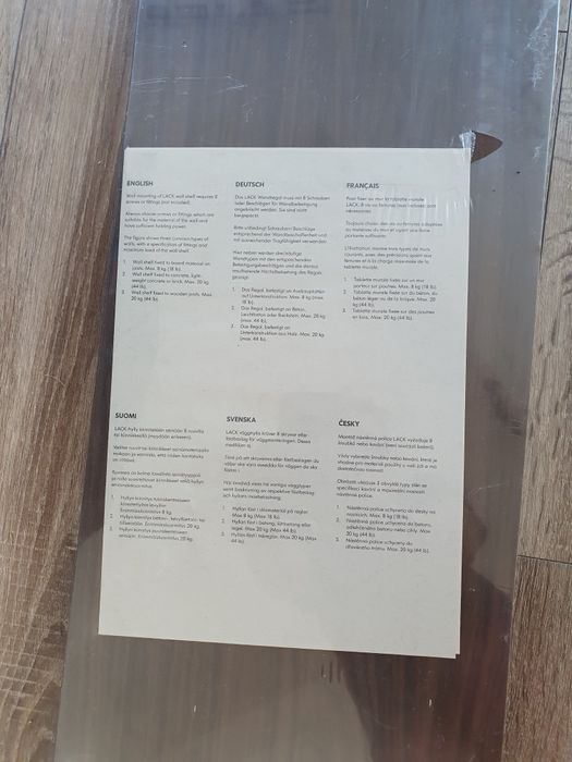 Półka ścienna nowa