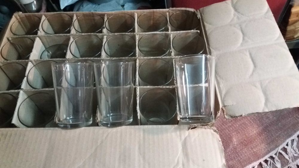 47 Copos Vidro da CRISAL (Marinha Grande)