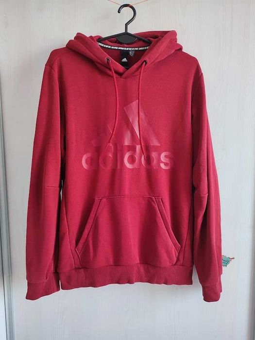 Bluza Męska Z Kapturem Adidas Performance Czwerwona S