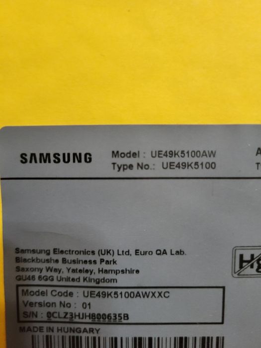 Board TV Samsung 49  UE49K5100AW