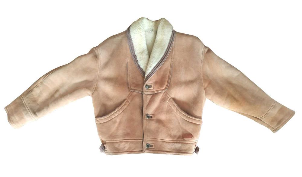 Kożuch męski, naturalny, kurtka