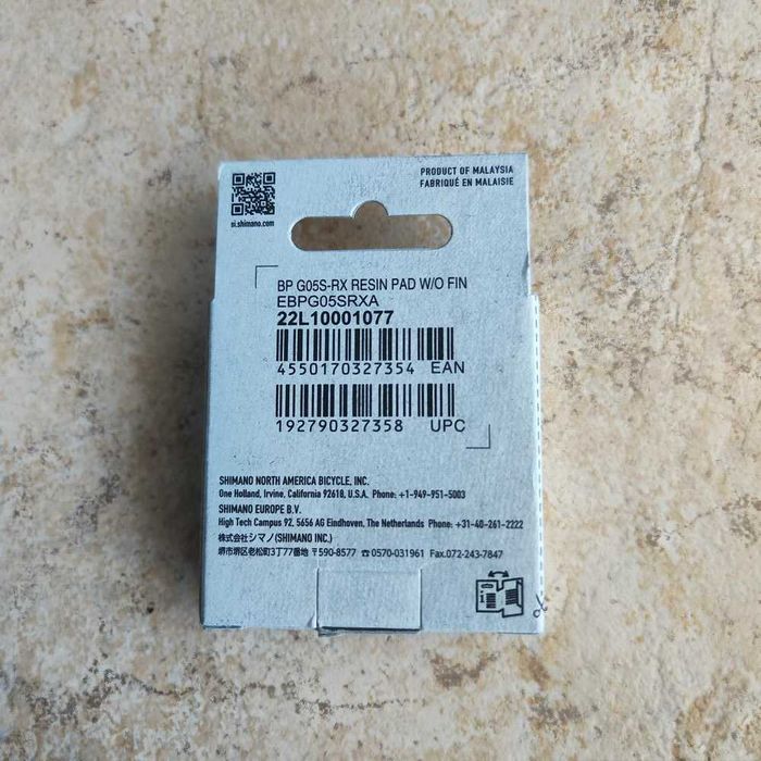 Pastilhas de travão de disco em resina Shimano G05S-RX