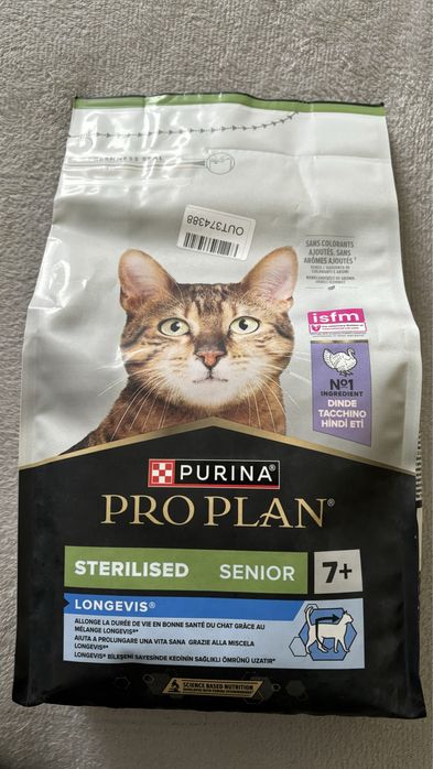 Корм Purina Pro Plan для стерилізованих котів 7+ років