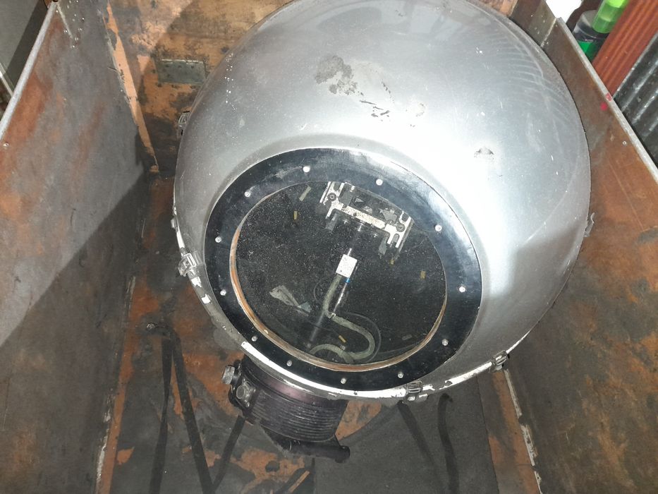 Esfera para câmera usada no helicóptero