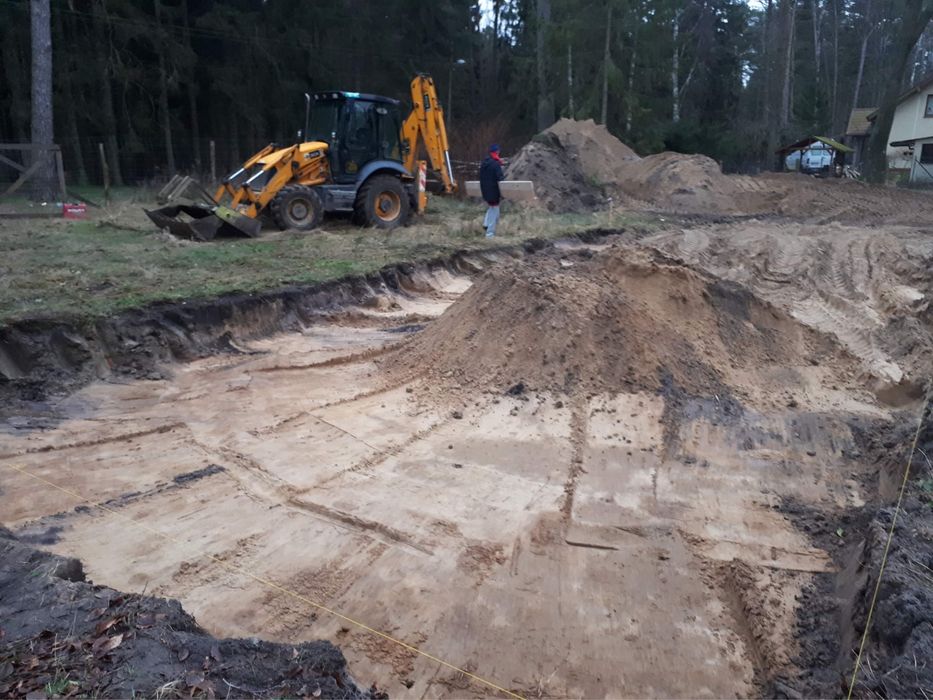 Usługi koparko-ładowarką i wywrotką do 3.5t