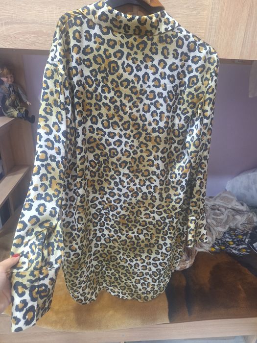 Платье шёлковое тигровое женское летнее