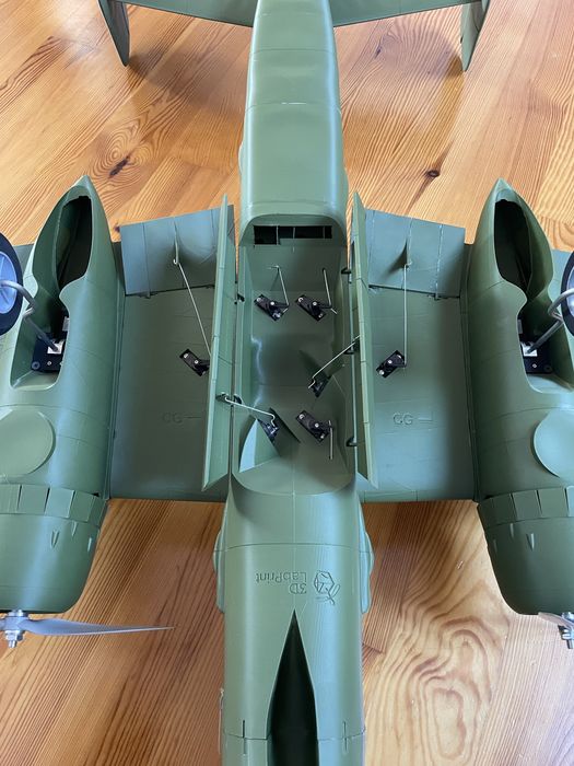 b25 bombowiec samolot rc druk3d