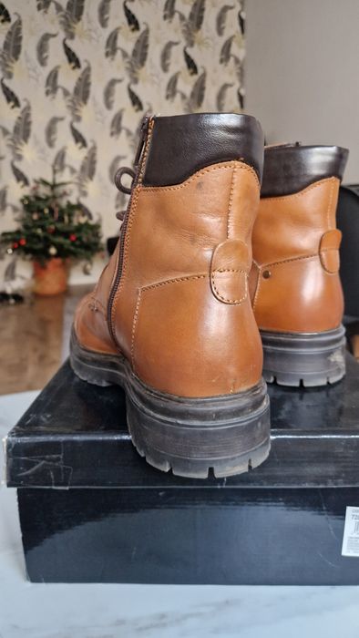 Buty skórzane zimowe Venezia