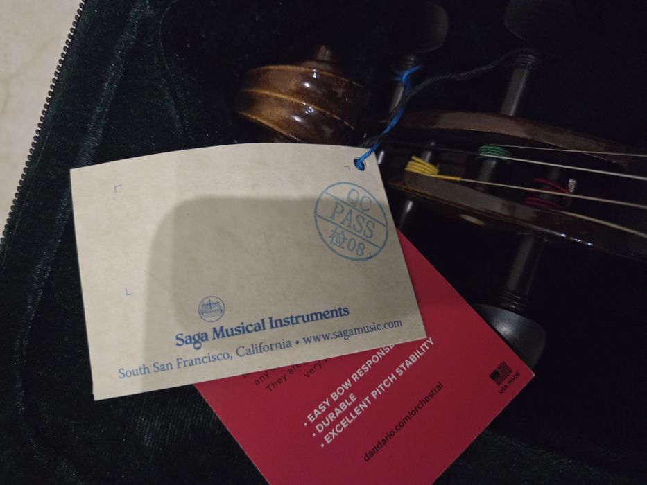conjunto de Violino profissional/estudante avançado Cremona SV-500 (tamanho completo 4/4), rigorosamente NOVO,