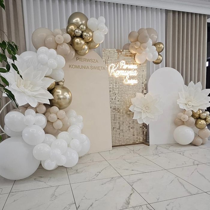 Dekoracja ścianka balonowa