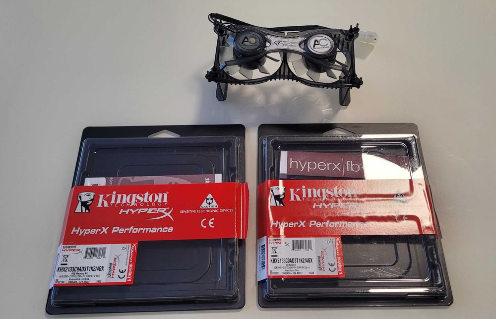 Pamięć RAM DDR3 8GB (4X2GB) 1600 MHz Kingston HyperX + wentylator