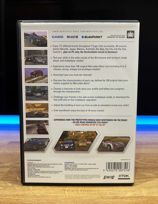 Mercedes-Benz World Racing (PC EN 2003) DVD BOX premierowe wydanie