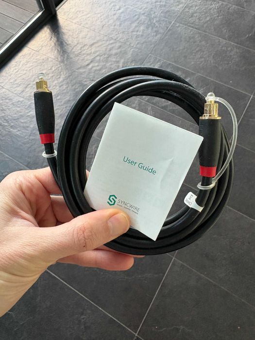 Cabo Áudio Óptico Digital Syncwire 1,8 m (Toslink, Novo)
