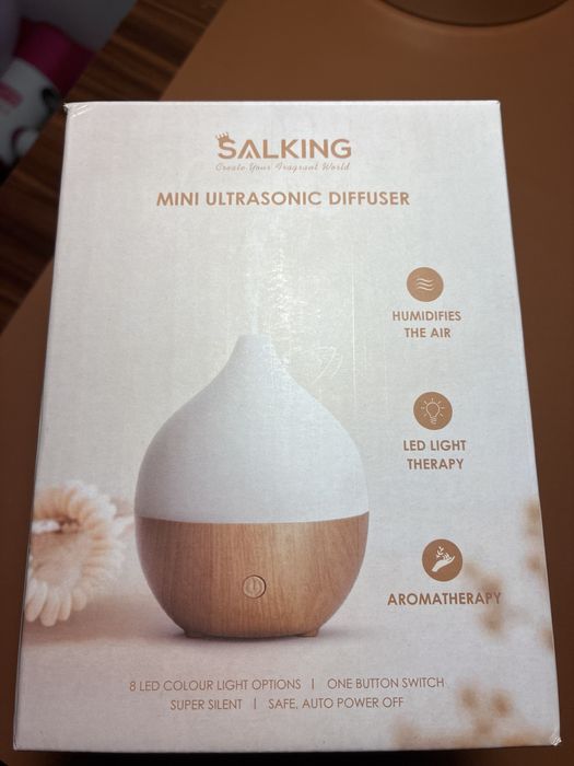 Difusor Ultrassónico Mini, Humidificador, Aromaterapia