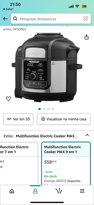 Ninja Foodi MAX Panela elétrica multifuncional,
