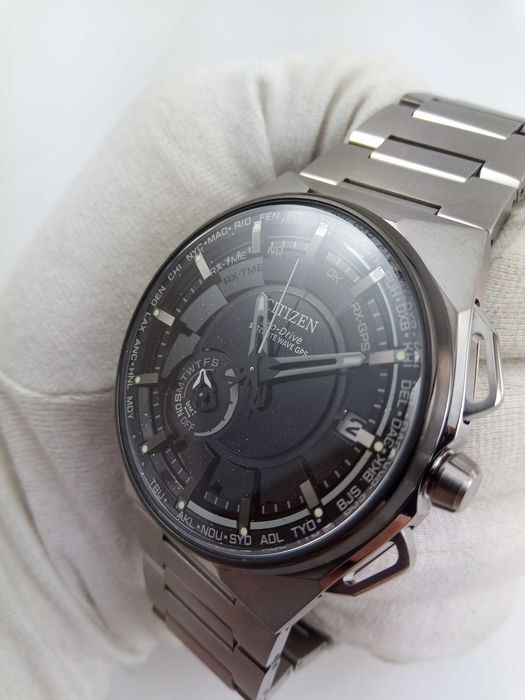 Citizen Attesa CC3097-52E GPS, Eco-Drive титан вечник сапфир антиблик