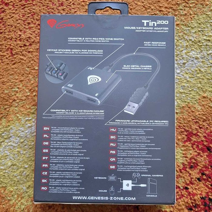 Adapter Genesis Tin 200 do myszy/klawiatury dla konsol, Skup/Sprzedaż