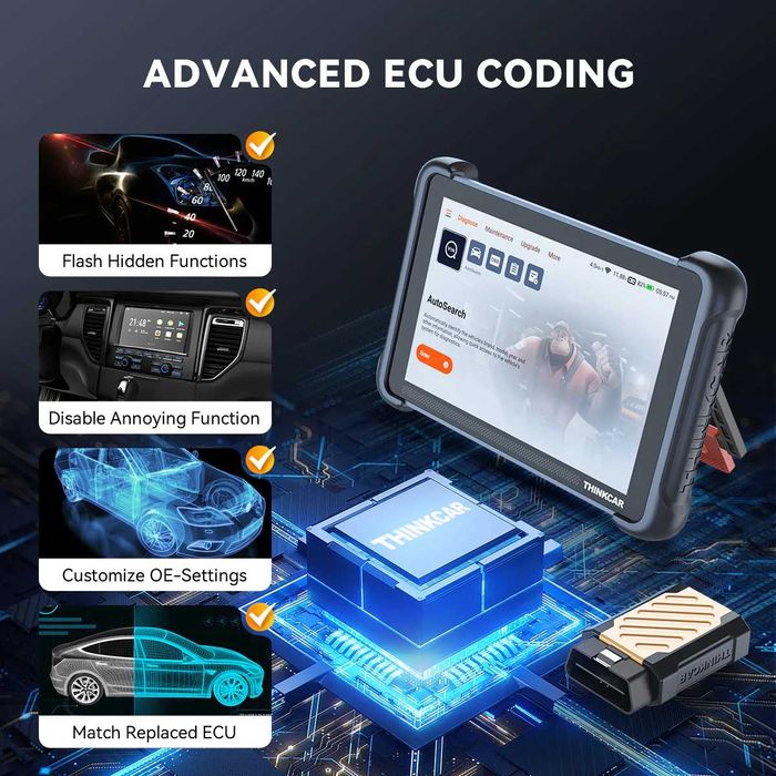 ThinkCar ThinkScan 689BT Máquina Diagnóstico OBD + 35 Funções (NOVO)
