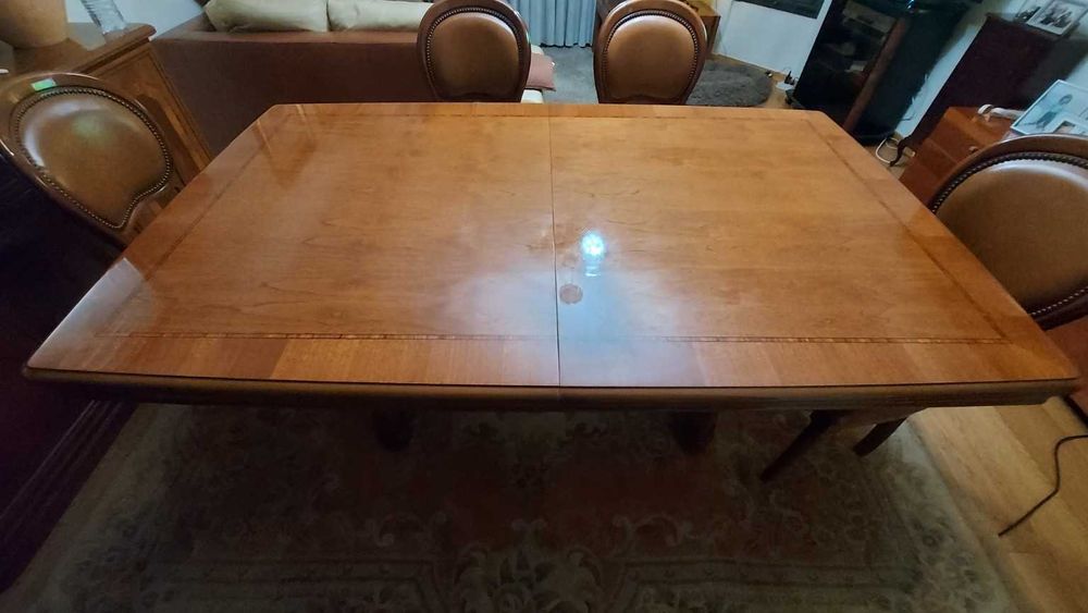 Mesa de jantar extensível + 6 cadeiras – 180/230x105