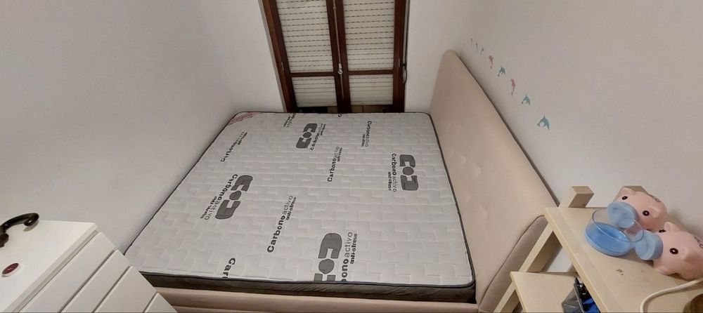 Cama de casal ikea com 4 gaveteiro