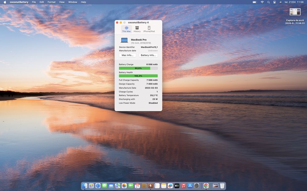 MacBook Pro 15 "Core i7 6-Core"| 16GB | Radeon Pro 4GB | Bateria 100% | Garantoa de 1 Ano