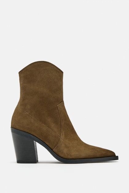 Шкіряні  козачки Zara