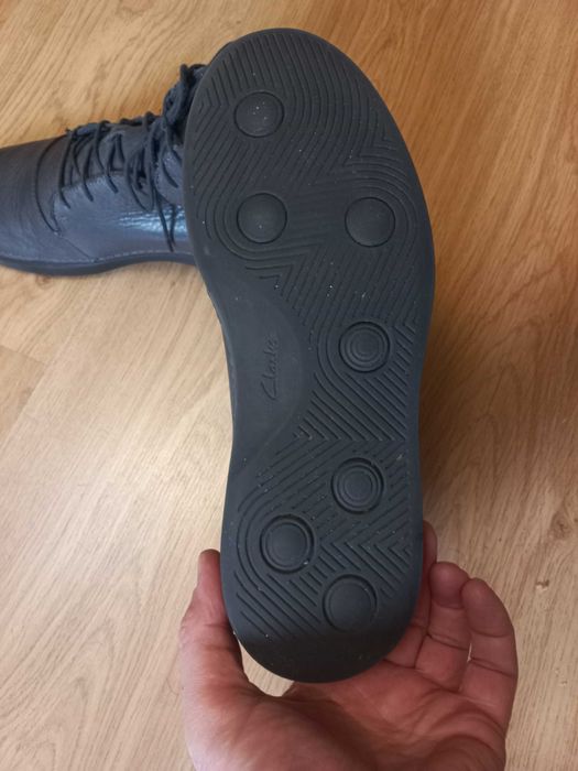 Мужские кожаные демисезонные ботинки Clarks 43 p.