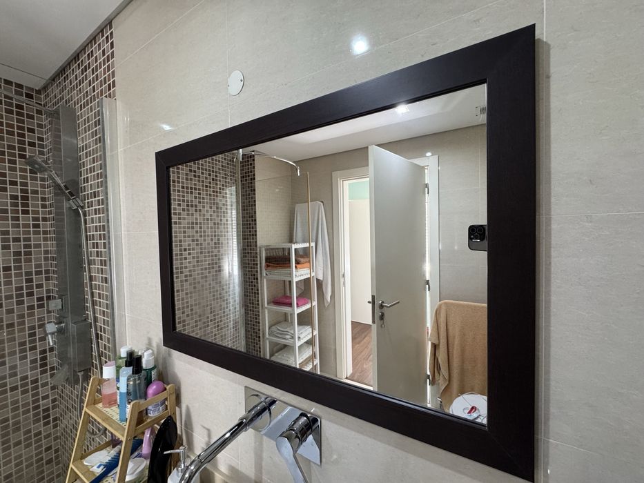 3 espelhos decorativos wengue