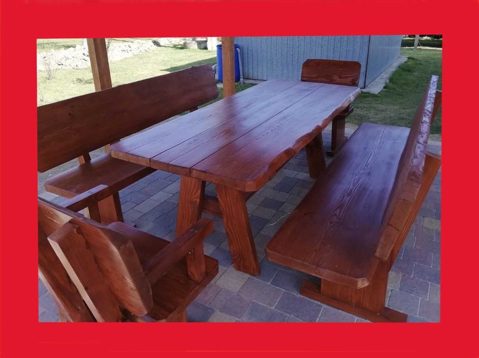 PRODUCENT | Góralskie Meble Ogrodowe z litego drewna | meble do ogrodu | komplet GÓRAL