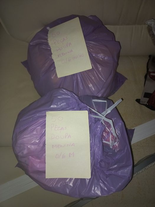 Conjunto 50 peças roupa menina bebé 0-6 meses